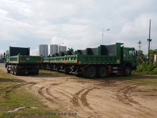 giá xe ben 3 chân howo bản nặng ưu đãi