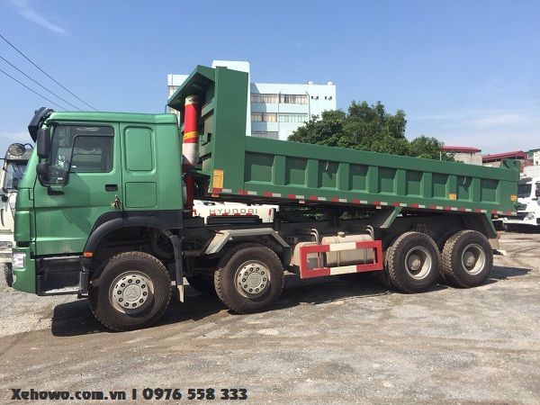 giá xe ben howo 4 chân cấu hình đầy đủ.