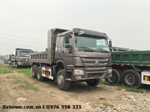 Xe ben 3 chân howo, xe tải ben 3 chân hổ vồ giá cực tốt
