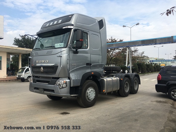 Xe đầu kéo Howo a7 420HP nghiên góc 45 độ