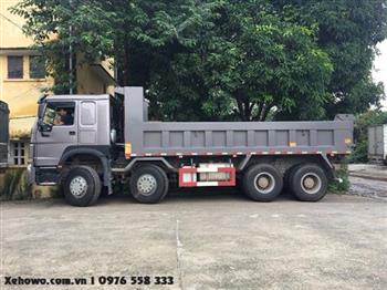 Xe tải ben 4 chân howo thùng vuông được ưa chuộng nhất tháng 8/2018